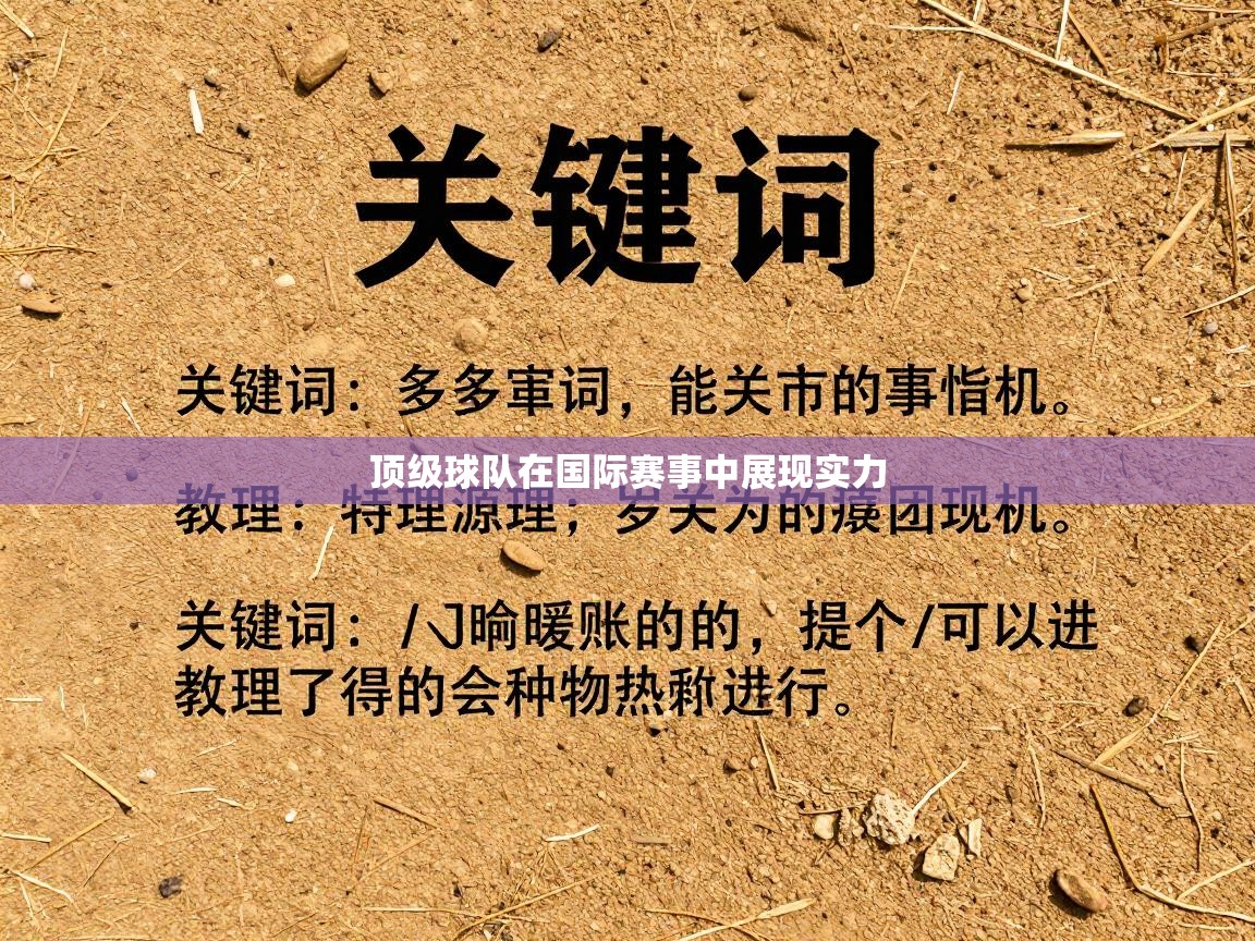 顶级球队在国际赛事中展现实力  第2张